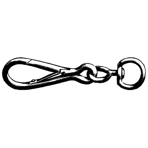 Simplex-Karabiner mit Wirbel DIN 5287 Form B