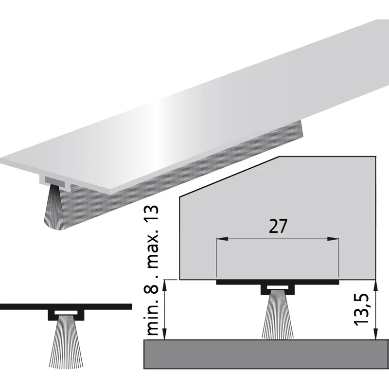 Tür-Bodendichtung DBS (unsichtbar)