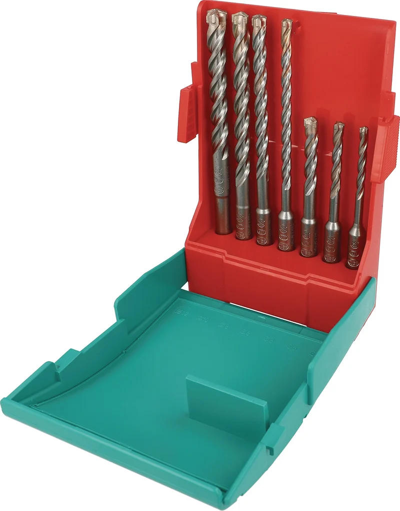 HELLER Hammerbohrersatz Trijet Ultimate 7-teilig SDS-plus mit Kunststoffbox