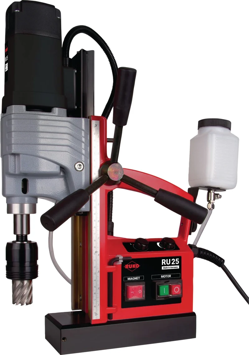 Kernbohrmaschine RU25 12-50 mm 1200 W RUKO – Magnetbohrmaschine mit 2-Gang-Getriebe und 16000 N Haltekraft