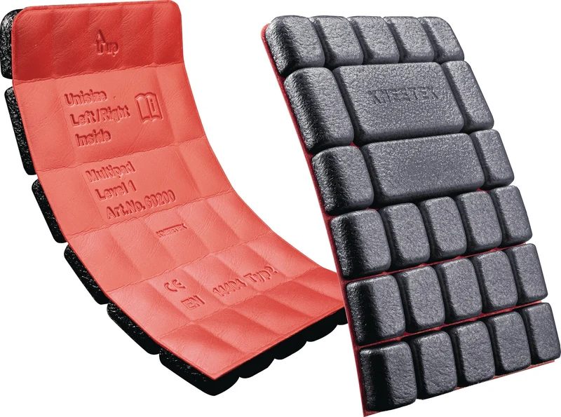 KNEETEK Kniepolster ErgoPad 248x148x18 mm schwarz/rot – EN14404 zertifiziert