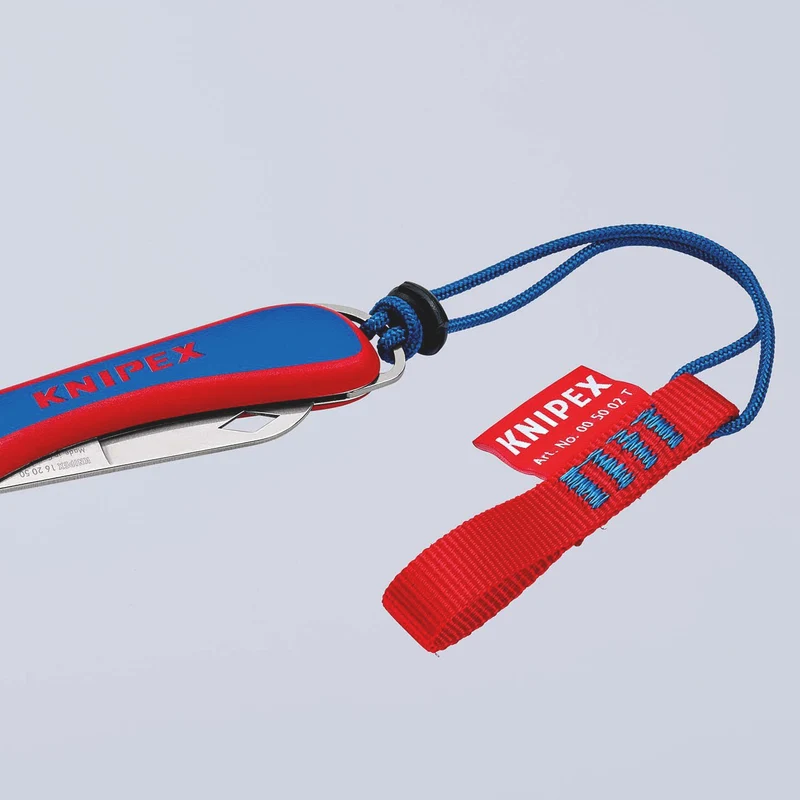 KNIPEX Elektrikerklappmesser 120 mm – Klappbare Klinge aus rostfreiem Stahl, Made in Solingen