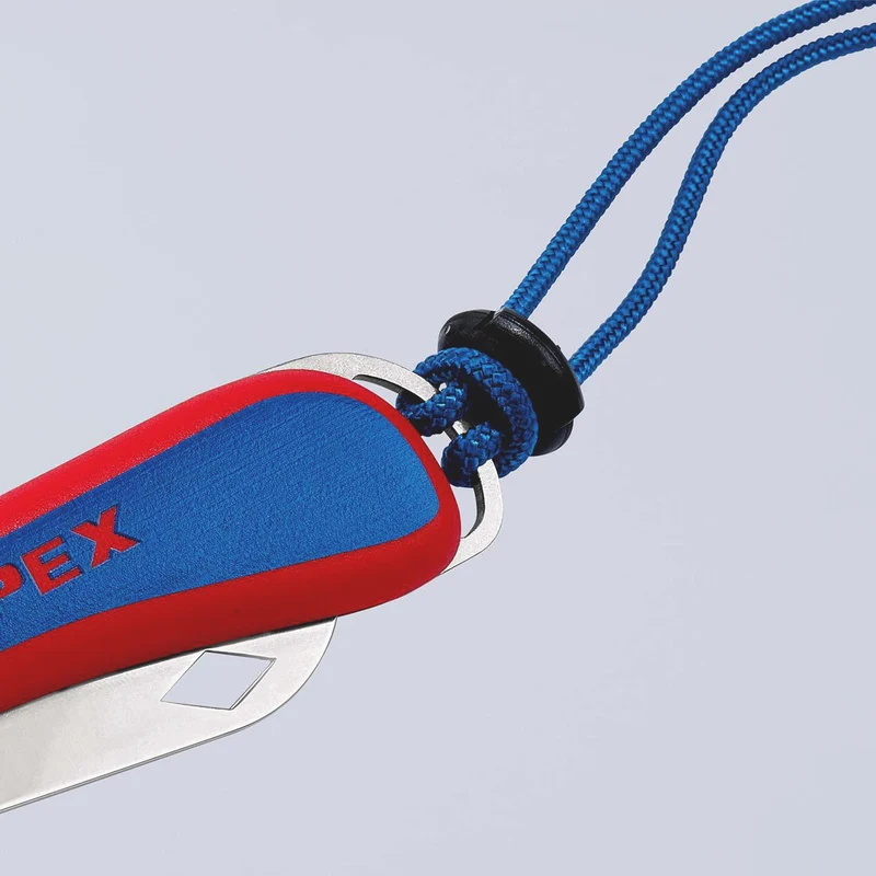 KNIPEX Elektrikerklappmesser 120 mm – Klappbare Klinge aus rostfreiem Stahl, Made in Solingen