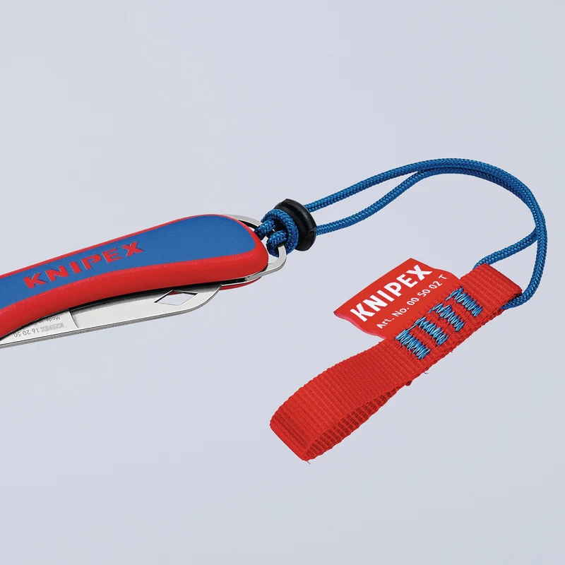 KNIPEX Elektrikerklappmesser 120 mm – Klappbare Klinge aus rostfreiem Stahl, Made in Solingen