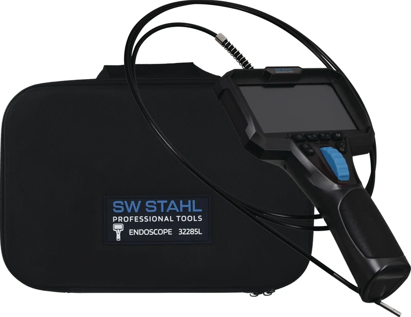 SW STAHL Akku-Inspektionskamera 4,3" 1920x1080 3,9mm LED 6 Kabel 1,5m – Schwenksonde für Industrie