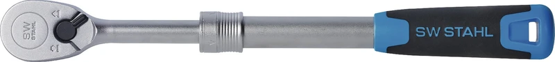 SW-STAHL Umschaltknarre High Torque 1/2 Zoll 90 Zähne mit Teleskopauszug