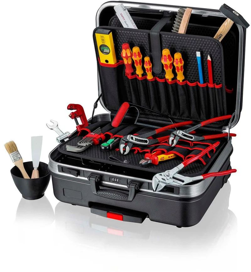 KNIPEX Werkzeugsortiment BIG Basic Move Sanitär 31-teilig im Hartschalenkoffer
