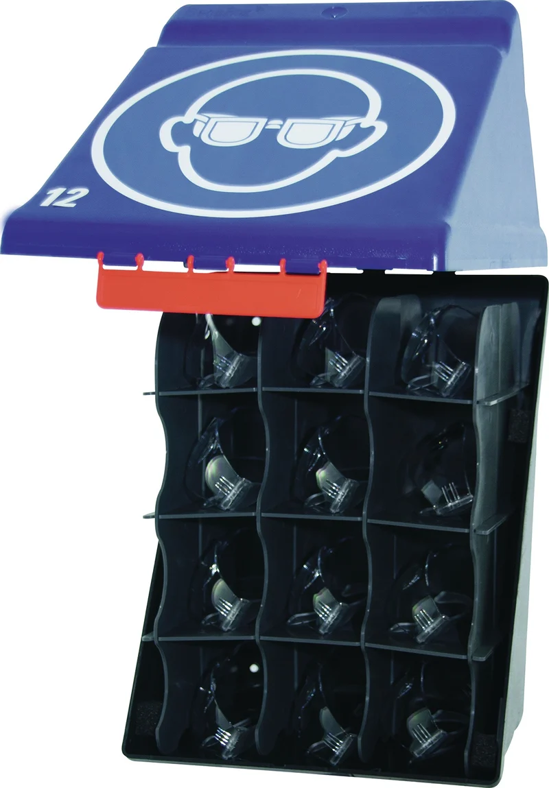 GEBRA SecuBox-Maxi 12 Sicherheitsaufbewahrungsbox blau für 12 Brillen