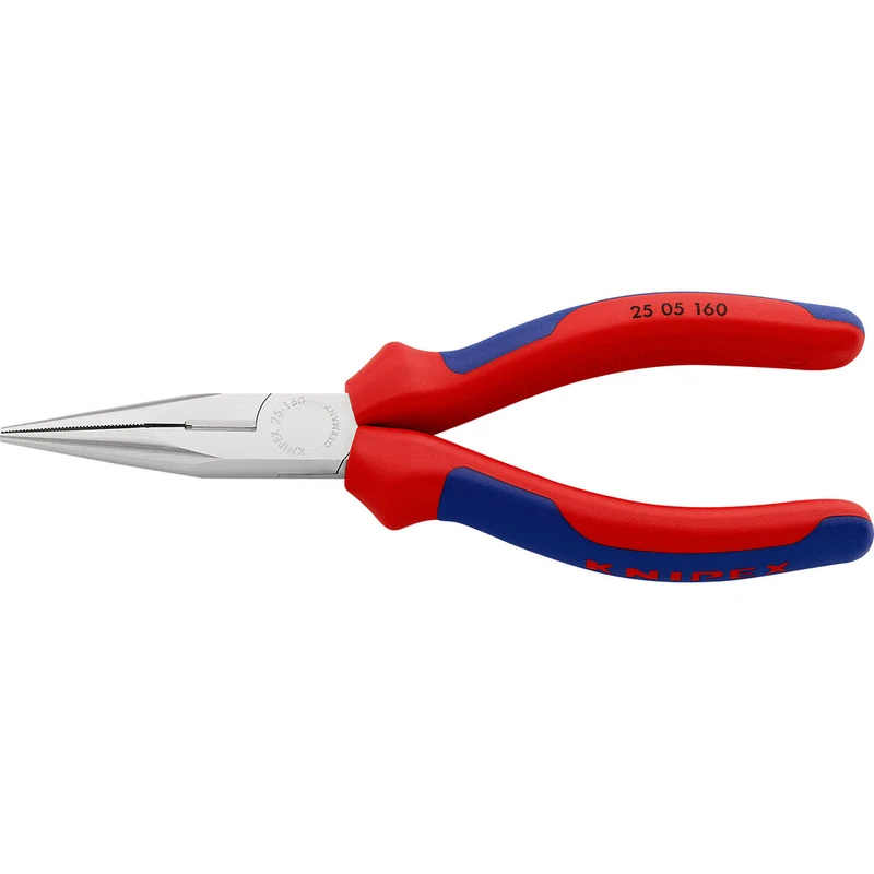 Knipex Flachrundzange mit Schneide / Radiozange
