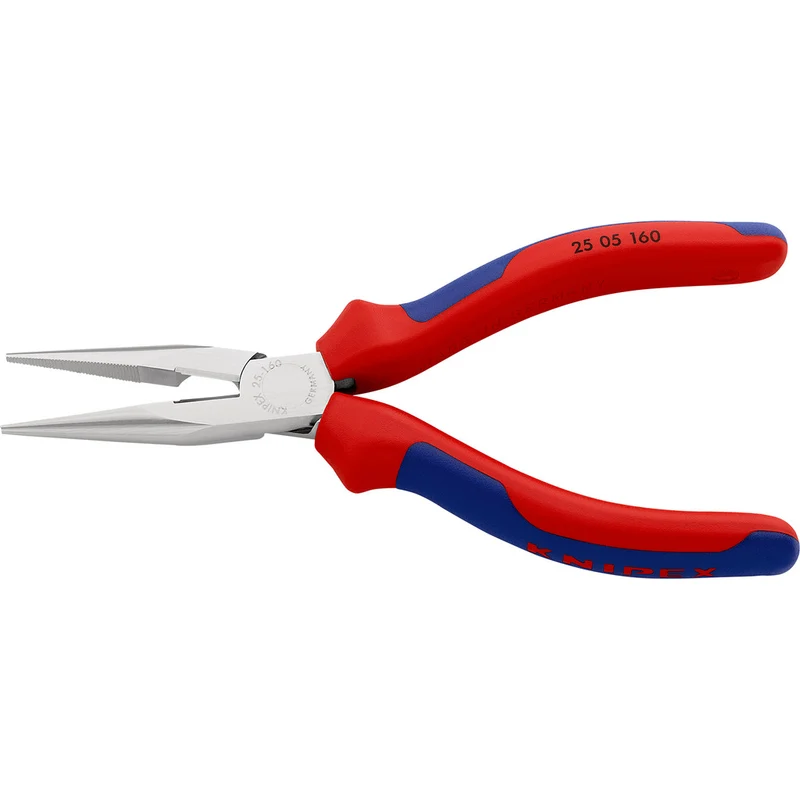Knipex Flachrundzange mit Schneide / Radiozange