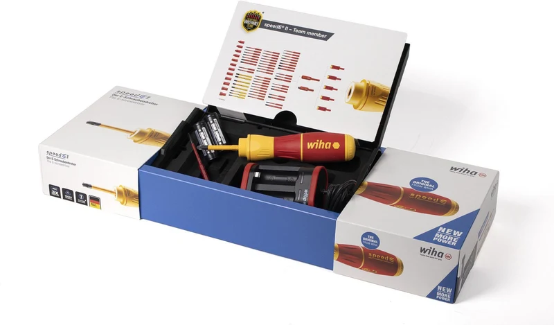 Wiha speedE® II electric Schraubendreher-Set 6-tlg. VDE Akku Schlitz/PZD