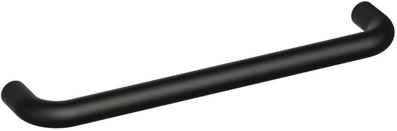 HEWI Möbelgriff PA 90 tiefschwarz matt, 192 mm Befestigungsabstand, Ø 13 mm, Polyamid