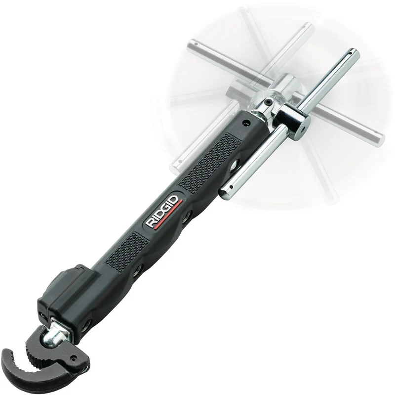 RIDGID Standhahnmutternschlüssel 2017 – Teleskop 305-432 mm, SW 12-30 mm, LED