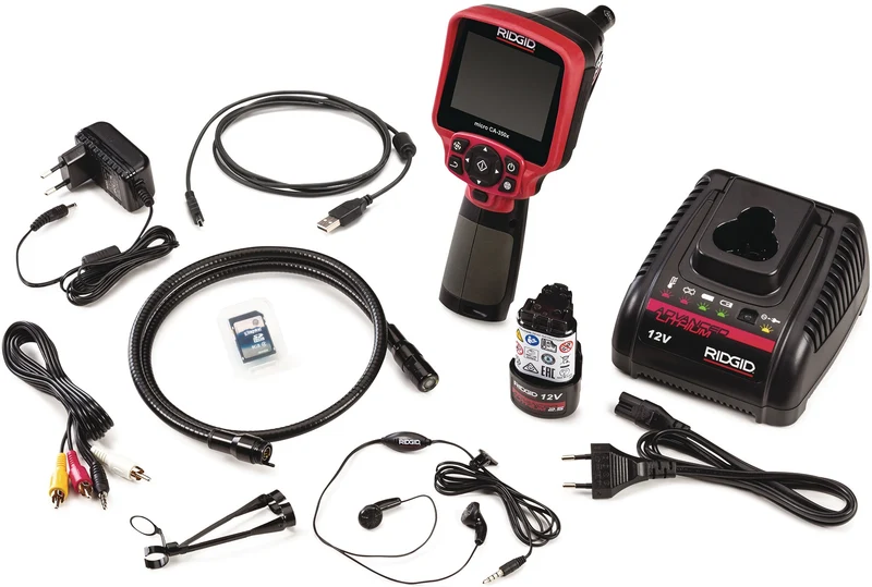 RIDGID Akku-Inspektionskamera micro CA-350x 3,5 Zoll 320x240 17mm LED 4