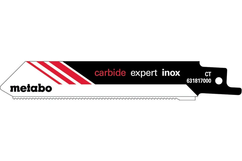 METABO Säbelsägeblätter expert L.115mm HM 18TPI geschr. für Edelstahl