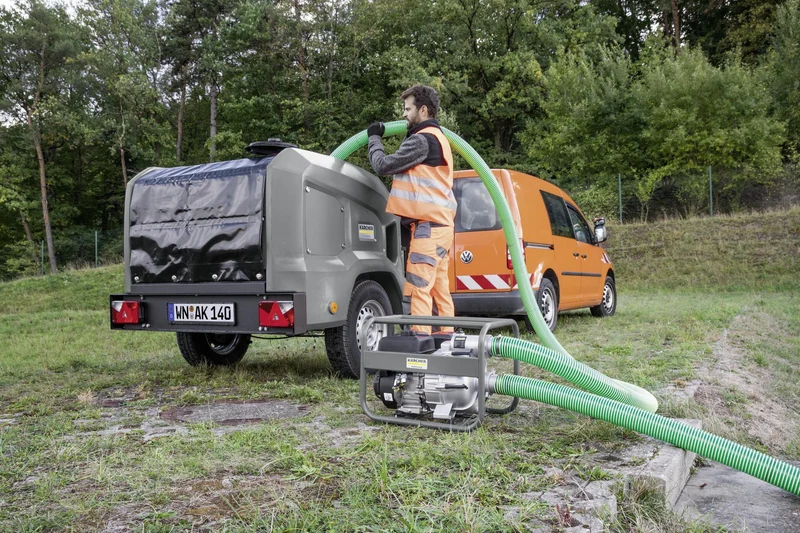 KÄRCHER Ablaufschlauch DN 75 mm grün 10 m – PVC Schmutzwasserschlauch