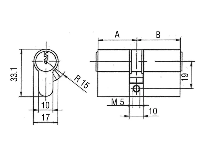 BKS Service-Doppelzylinder PZ 8890 ( 3000201174 ) 31/35 mm Servicezylinder zur Eigenmontage