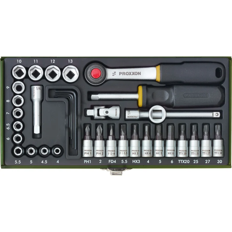 Feinmechaniker-Satz mit 1/4"-Ratsche