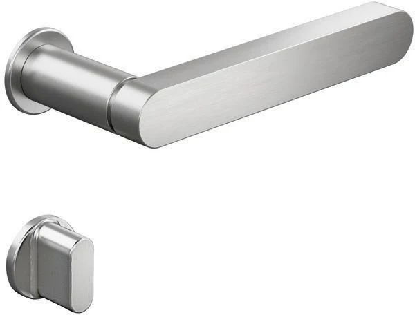 HEWI Rosettengarnitur 270XAM02.130 Edelstahl L-Form WC/FBM Notöffnung Münze