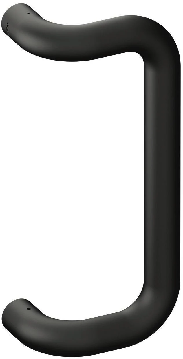 HEWI Stoßgriff 550.33BGKLT System 111 – Polyamid tiefschwarz matt, 300 mm Achsmaß