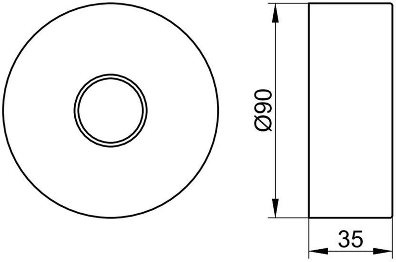 Keuco Verlängerungsrosette IXMO 25 mm, rund