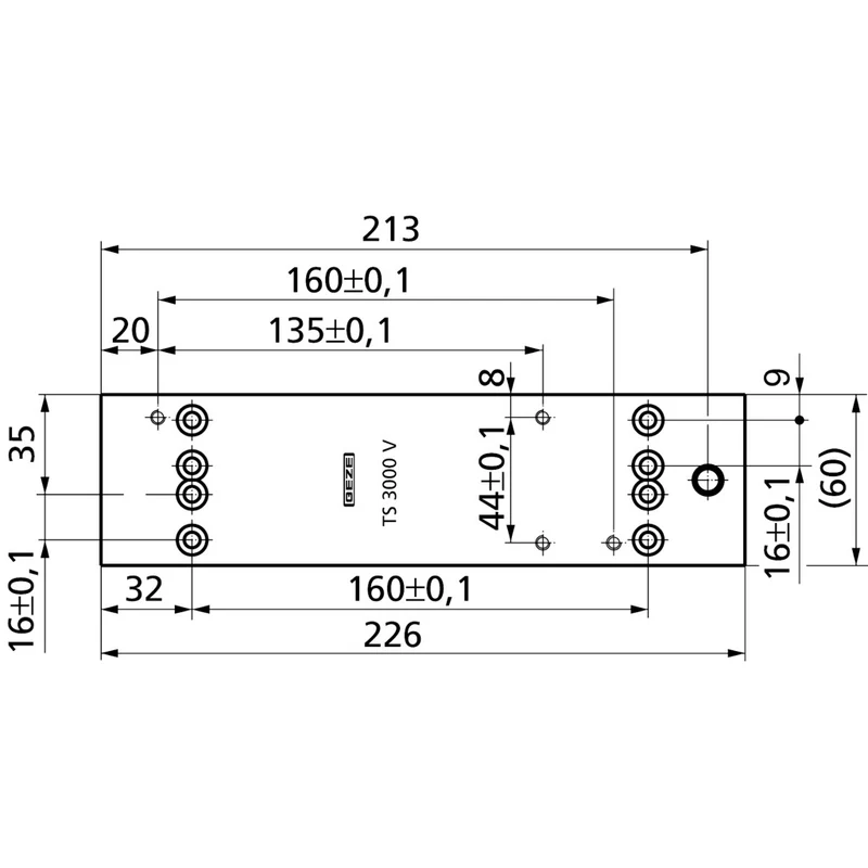 Montageplatte TS 3000 V