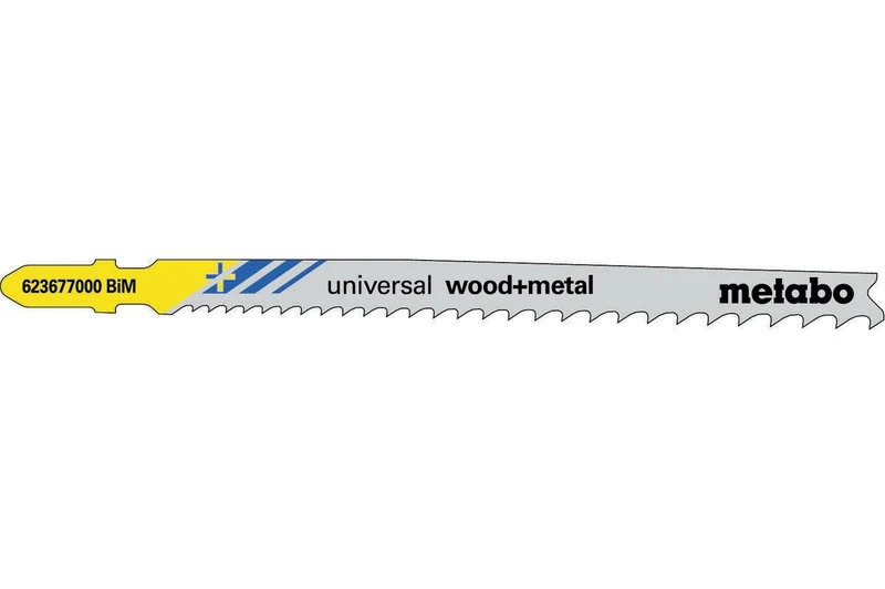 Metabo Stichsägeblätter universal wood + metal, BiM, 106 mm, 5 Stück – schnell und sauber