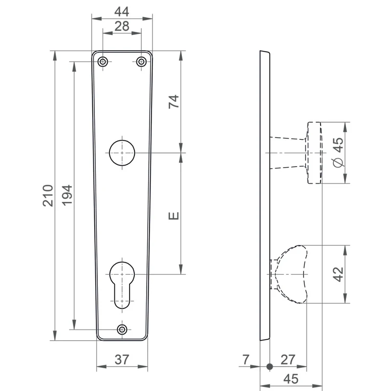 Knopflangschild Modell 2000