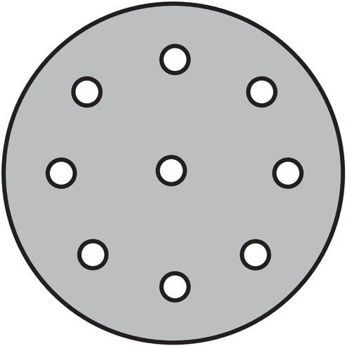 Klingspor Haftschleifscheibe PS 22 K ( 8000353189 ) GLS 27 125 mm Körnung 120 Lochanzahl 8 + 1