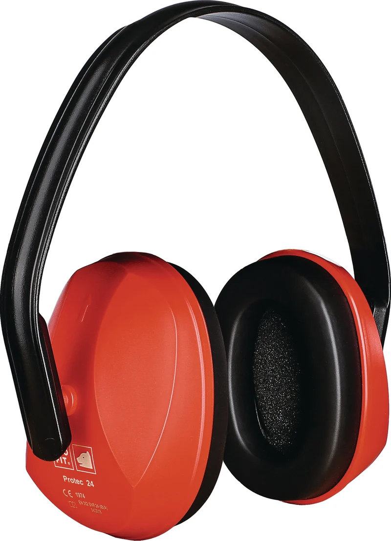 PRO FIT Kapselgehörschutz Protec 24 EN 352-1 SNR 24 dB mit verstellbarem Kunststoffbügel