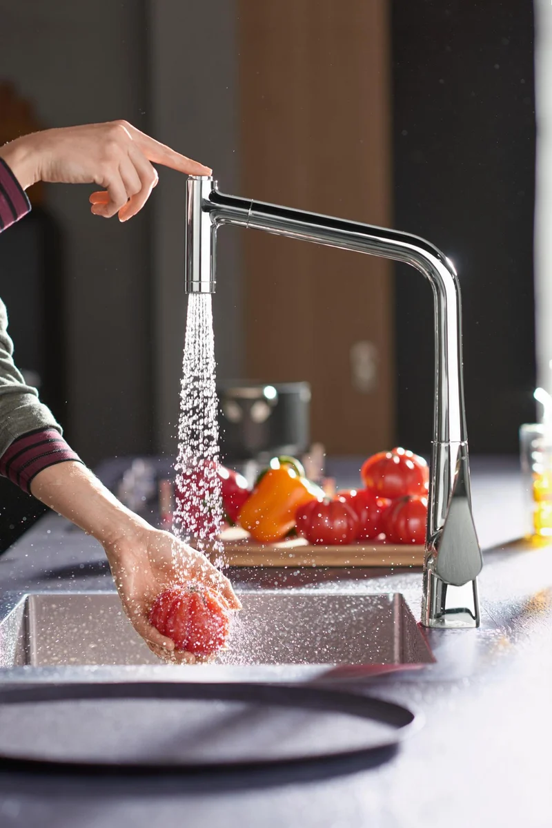 HANSGROHE HG Unterbauspüle 400 S719-U400 aus Edelstahl – Einzelbecken, 50 cm Unterschrank