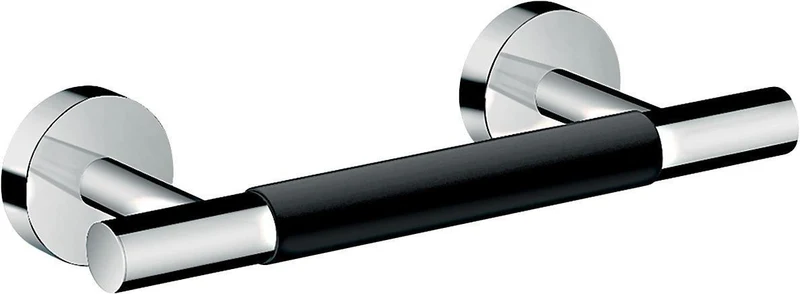 HANSGROHE UNICA COMFORT Fußstütze in Chrom – Antirutsch-Auflage zur Wandmontage aus Metall