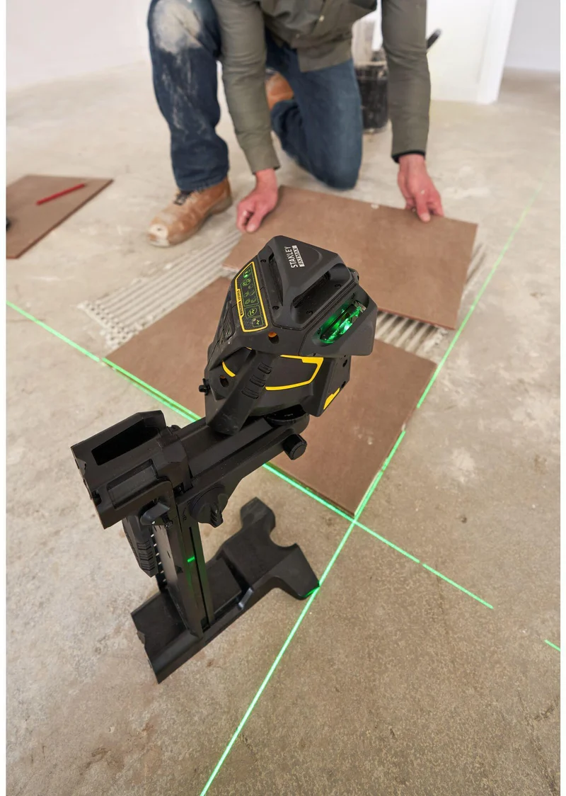 STANLEY Kreuzlinienlaser FatMax X3G – 3 x 360° Linien, ± 4° Selbstnivellierung, IP54