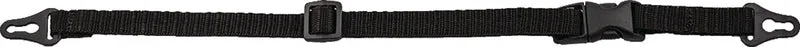 VOSS Textilkinnriemen KT für Schutzhelme – Textilband schwarz mit Schnellverschluss, 510 mm, 10er-Pack