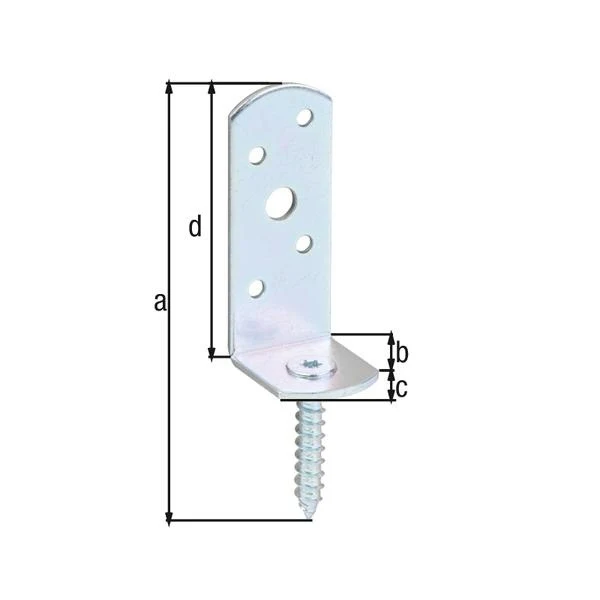GAH Alberts Flechtzaunhalter ( 8002773620 ) 115x31,5x30x75mm L-Form 50 Stück