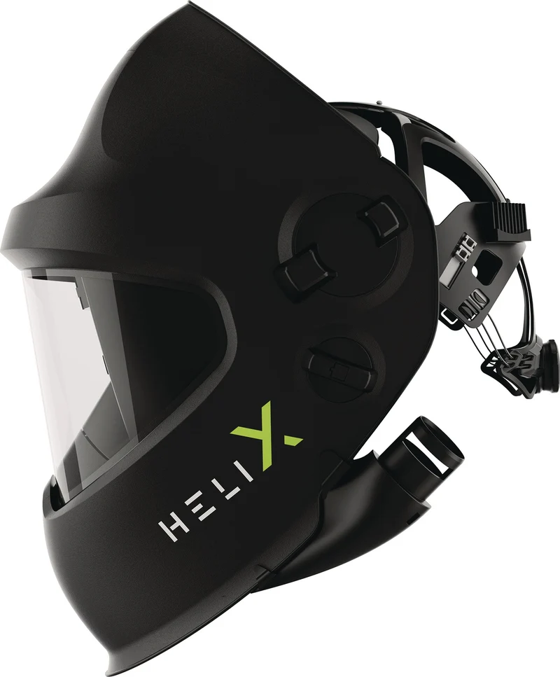 OPTREL Schweißerschutzhelm Helix Pure Air Quattro schwarz 50x100 mm – Frischluft Slide Up mit ShadeTronic®