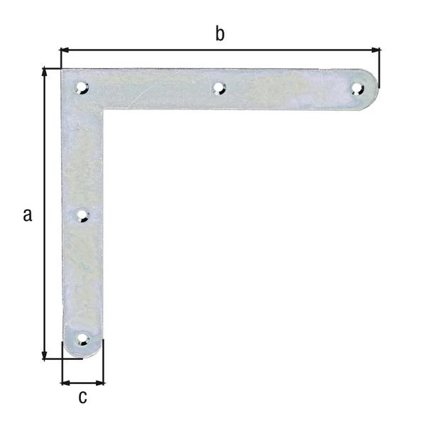 GAH Alberts Eckwinkel Länge 150 x 150 mm ( 8001889056 ) Breite 20 mm Stärke 2 mm 20 Stück