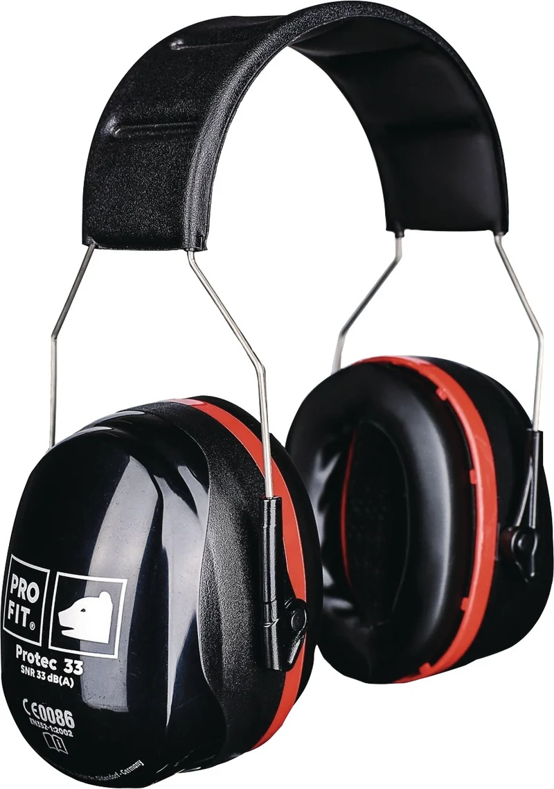 PRO FIT Gehörschutz Protec 33 – Kapselgehörschutz SNR 33 dB, EN 352-1