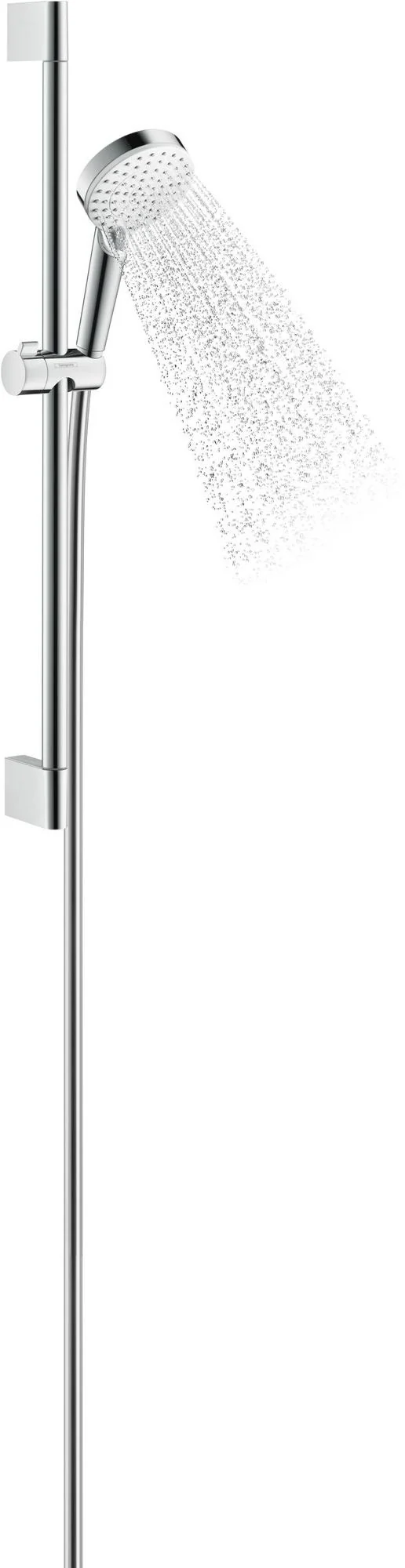 HANSGROHE HG Brauseset CROMETTA VARIO 900 EcoSmart – 2 Strahlarten, 9 l/min, weiß/chrom