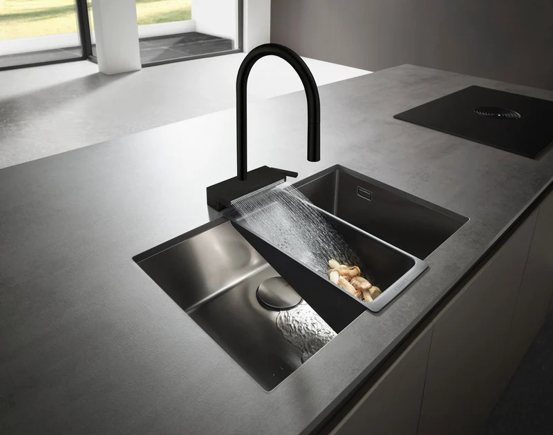 HANSGROHE Unterbauspüle S719-U660 Edelstahl 660 mm – Einzelbecken ohne Hahnloch