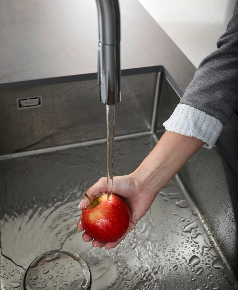 HANSGROHE Unterbauspüle S719-U660 Edelstahl 660 mm – Einzelbecken ohne Hahnloch