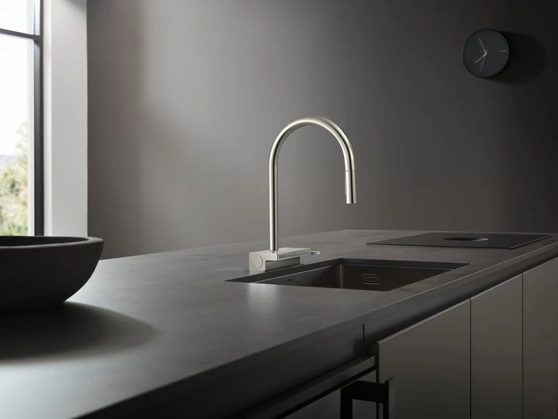 HANSGROHE Unterbauspüle S719-U660 Edelstahl 660 mm – Einzelbecken ohne Hahnloch