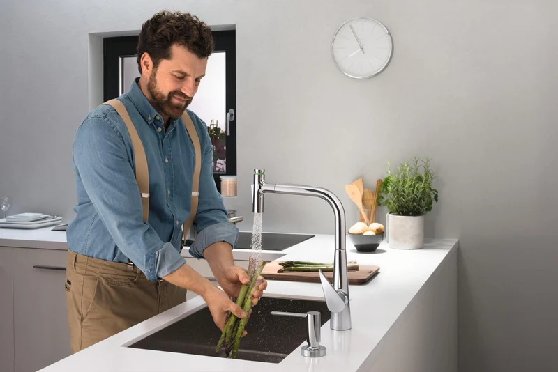 HANSGROHE Unterbauspüle S719-U660 Edelstahl 660 mm – Einzelbecken ohne Hahnloch