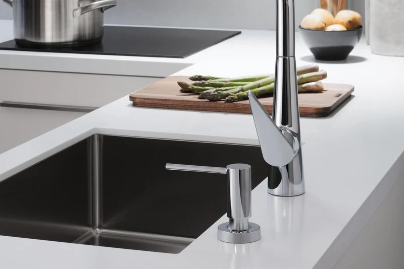 HANSGROHE Unterbauspüle S719-U660 Edelstahl 660 mm – Einzelbecken ohne Hahnloch