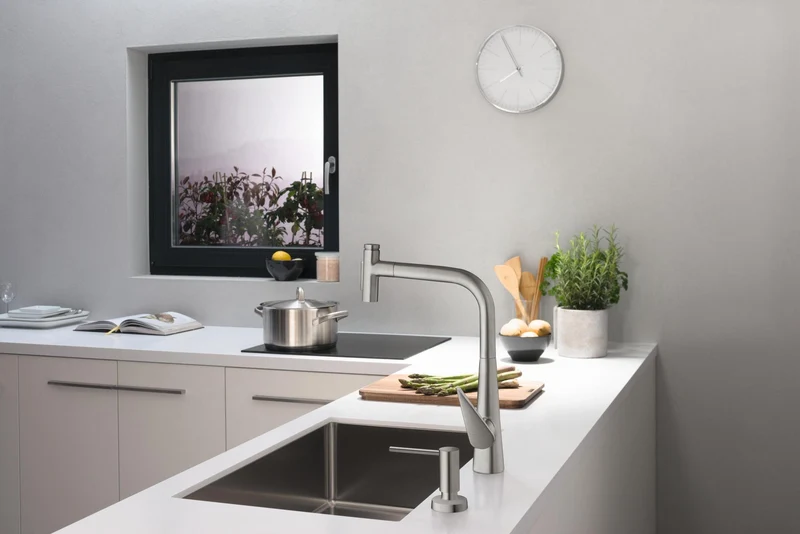 HANSGROHE Unterbauspüle S719-U660 Edelstahl 660 mm – Einzelbecken ohne Hahnloch