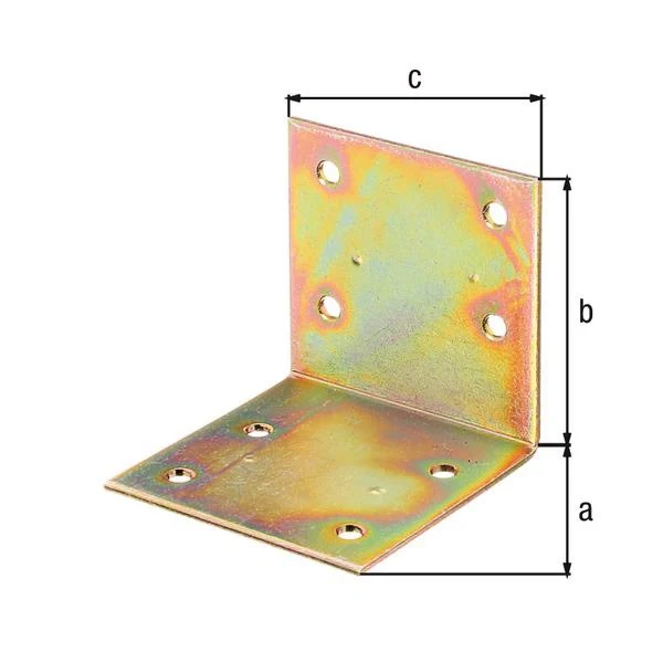 GAH Alberts Breitwinkel ( 8001893361 ) Maß a 60 mm Schenkellänge 60 mm gleichschenklig 50 Stück