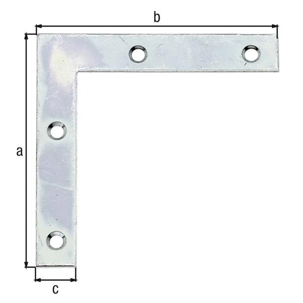 GAH Alberts Möbelwinkel Länge 60 x 60 mm ( 8002725844 ) Breite 10 mm Stärke 1,25 mm 50 Stück
