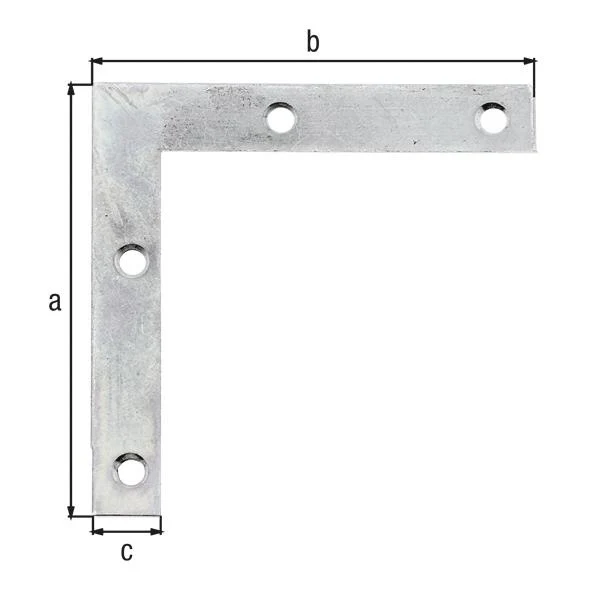 GAH Alberts Möbelwinkel Länge 75 x 75 mm ( 8002378985 ) Breite 12 mm Stärke 1,25 mm 50 Stück