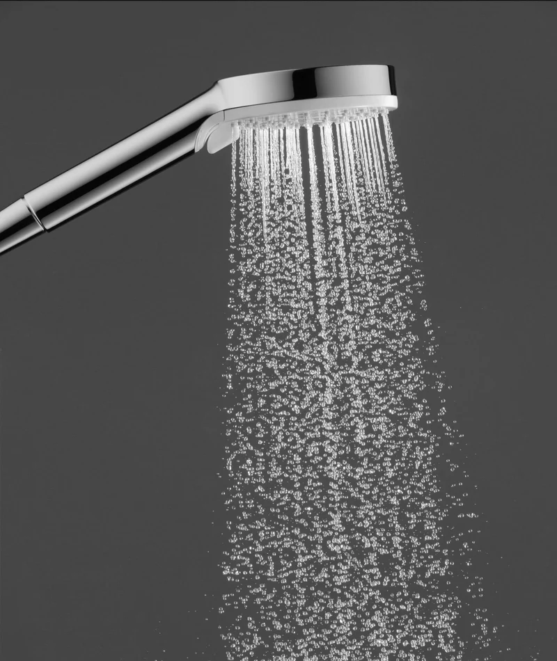 HANSGROHE Crometta Vario Brauseset weiß/chrom mit Unica´Croma Brausestange 650 mm