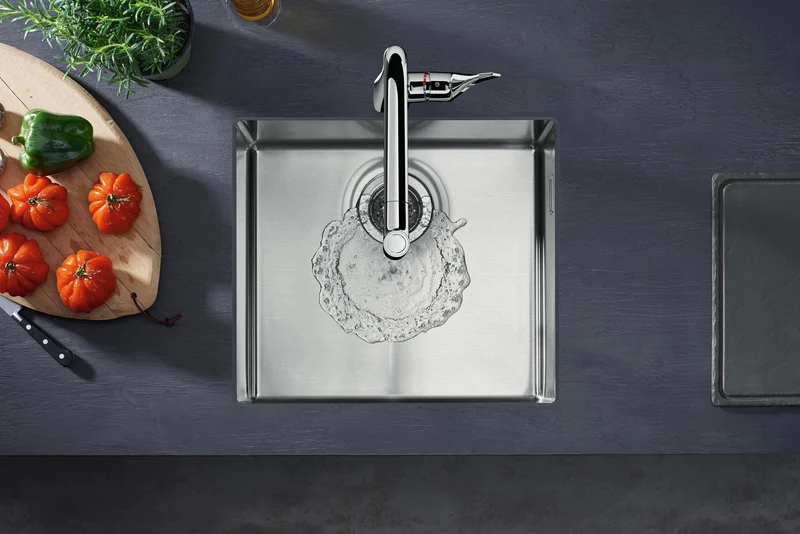 HANSGROHE Unterbauspüle 450 S719-U450 aus Edelstahl für 60 cm Unterschränke
